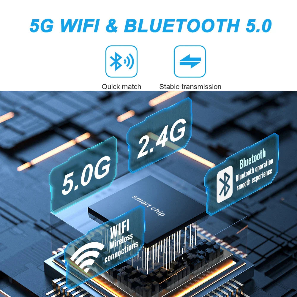 2025 New 2-in-1 Wired to Wireless CarPlay & Android Auto Adapter – Mini Plug & Play Dongle with Auto Connect, Bluetooth & WiFi