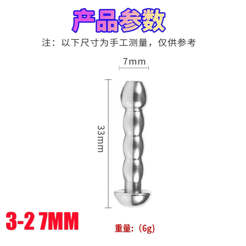 28-Piece Stainless Steel Urethral Sound Set – Hollow Urethra Dilator & Male Stimulation Chastity Toy