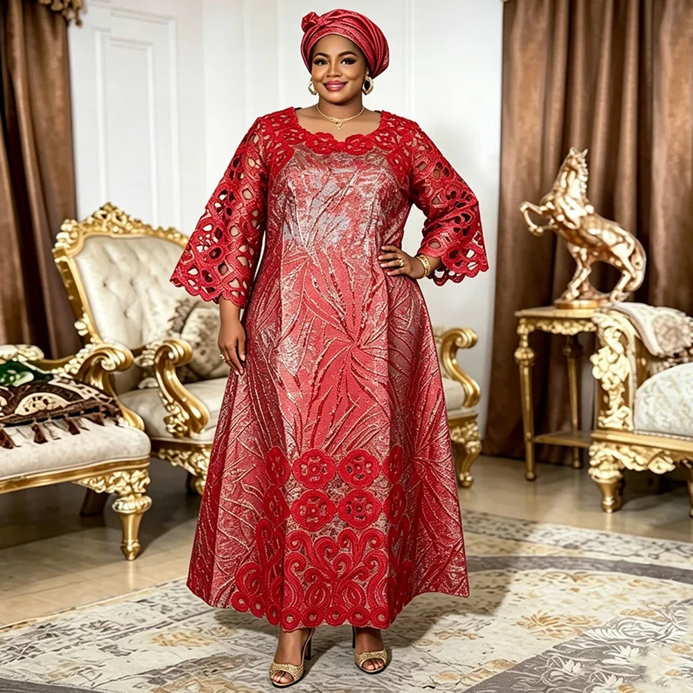 African Women's Traditional Dresses - Dashiki Ankara Bazin Gown Abaya Muslim Kaftan Maxi Long Dress 2026