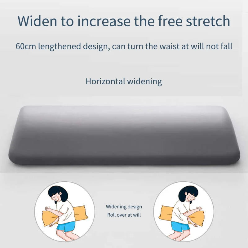Memory Foam Lumbar Support Pillow — Back & Waist Cushion for Sleeping, Lower Back Pain Relief