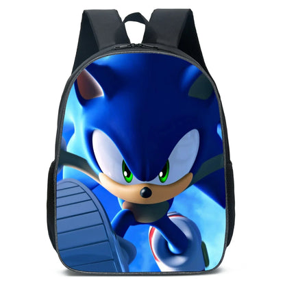Cartoon Sonic School Backpack – Anime Kids' Primary & Secondary Mochila Bag