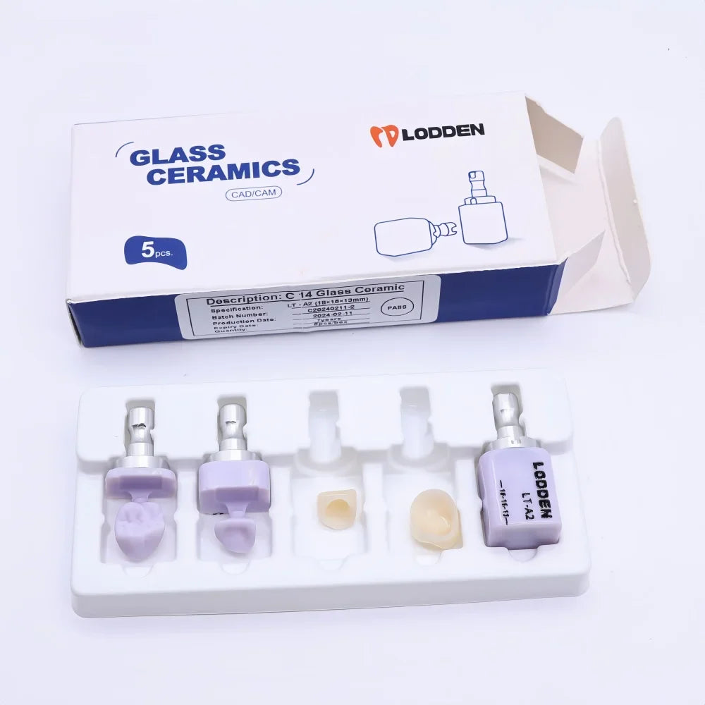 30PCS Lodden Lithium Disilicate C14 Dental Ceramic Blocks – Glass-Matrix Chairside Restoration Materials