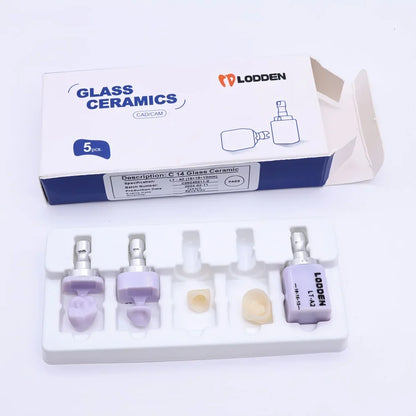 30PCS Lodden Lithium Disilicate C14 Dental Ceramic Blocks – Glass-Matrix Chairside Restoration Materials