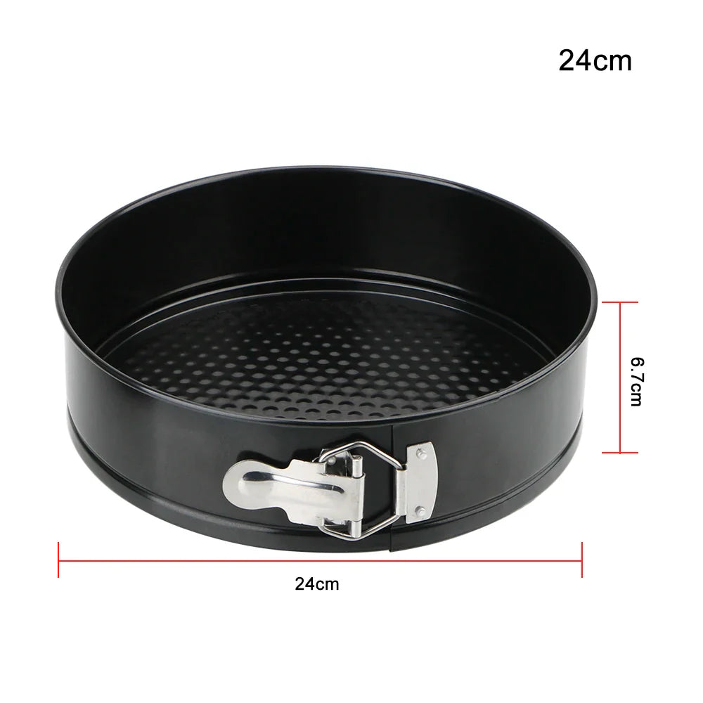 Removable Bottom Round Cake Pan – Carbon Steel Non-Stick Bakeware for Baking Cakes