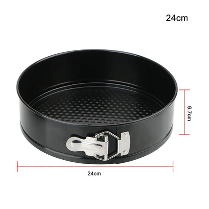 Removable Bottom Round Cake Pan – Carbon Steel Non-Stick Bakeware for Baking Cakes