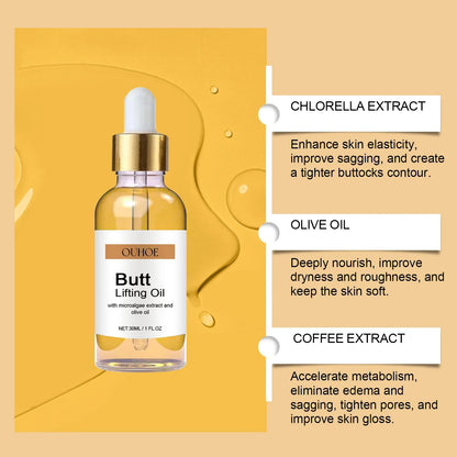 Hip Firming Body Oil - Nourishing Massage Oil for Skin Moisture & Elasticity Care