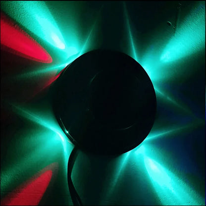Sound Activated RGB Disco Light - USB Rotating LED Party Stage Light with Music Sync