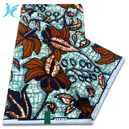 African Real Wax Print Fabric - 100% Cotton Ankara Sewing Material Wholesale Quality