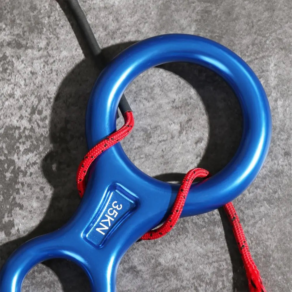 35KN Rock Climbing Descender – Figure 8 Rope Device for Downhill & Climbing Gear Equipment