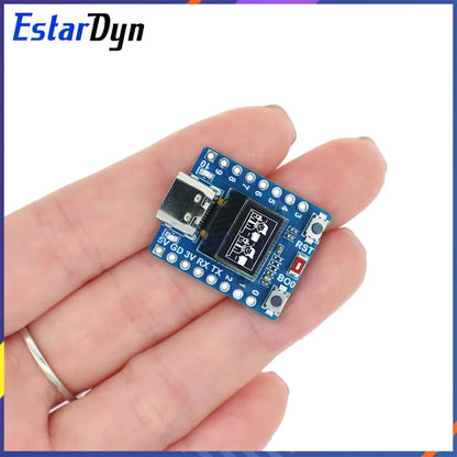 ESP32-C3 SuperMini Development Board with 0.42-Inch OLED - WiFi Bluetooth Module with Ceramic Antenna for DIY Projects