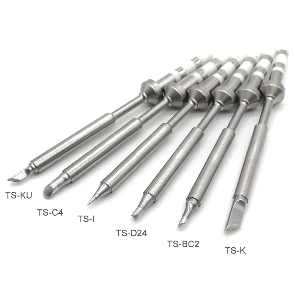 TS100/TS101 Soldering Iron Tips - Pine64 Pinecil Replacement Tips TS Series BC2 C4 Compatible Models