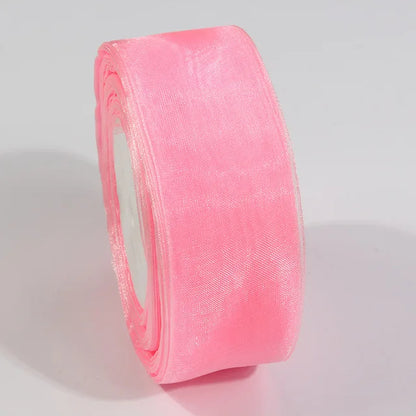 10 Yards Sheer Chiffon Organza Ribbon - Satin Gift Wrapping Ribbon for Wedding Bouquets, Party Decor & DIY Crafts