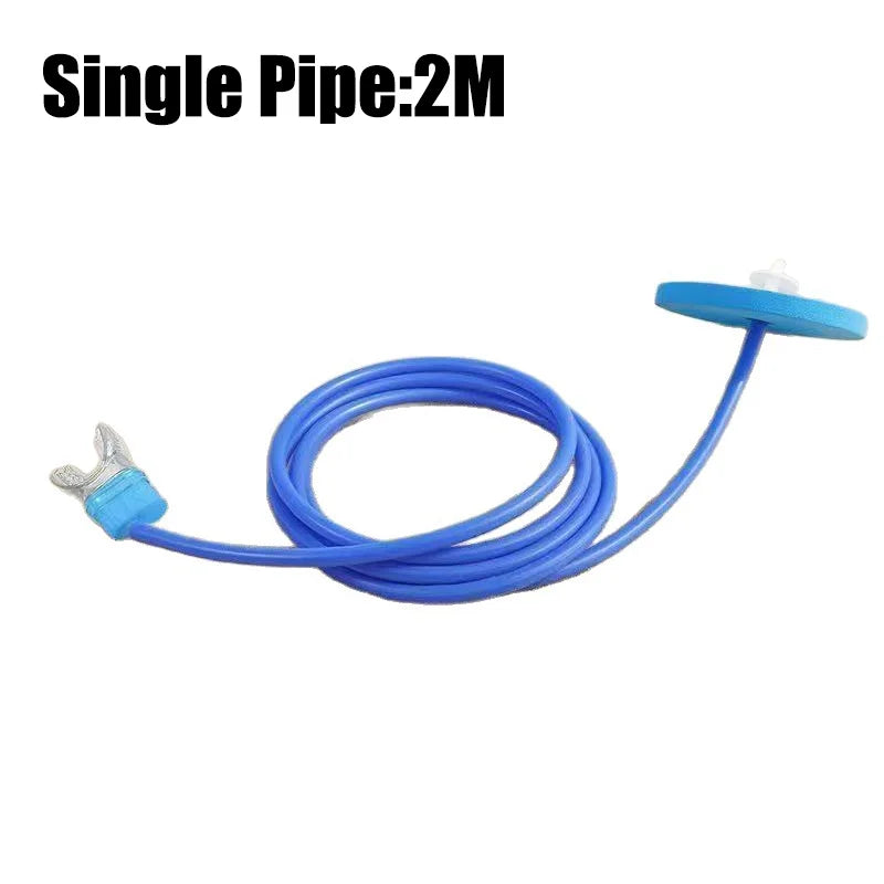 Foldable Dry Snorkel - Silicone Anti-Choking Single Breathing Tube for Swimming & Diving
