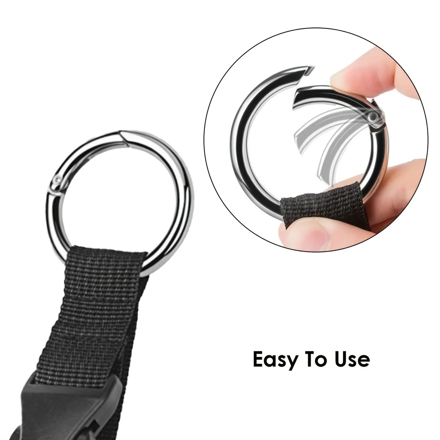 Travel Luggage Fixed Strap - Portable External Strap with Release Buckle, Add-A-Bag Luggage Strap and Jacket Holder for Backpacks
