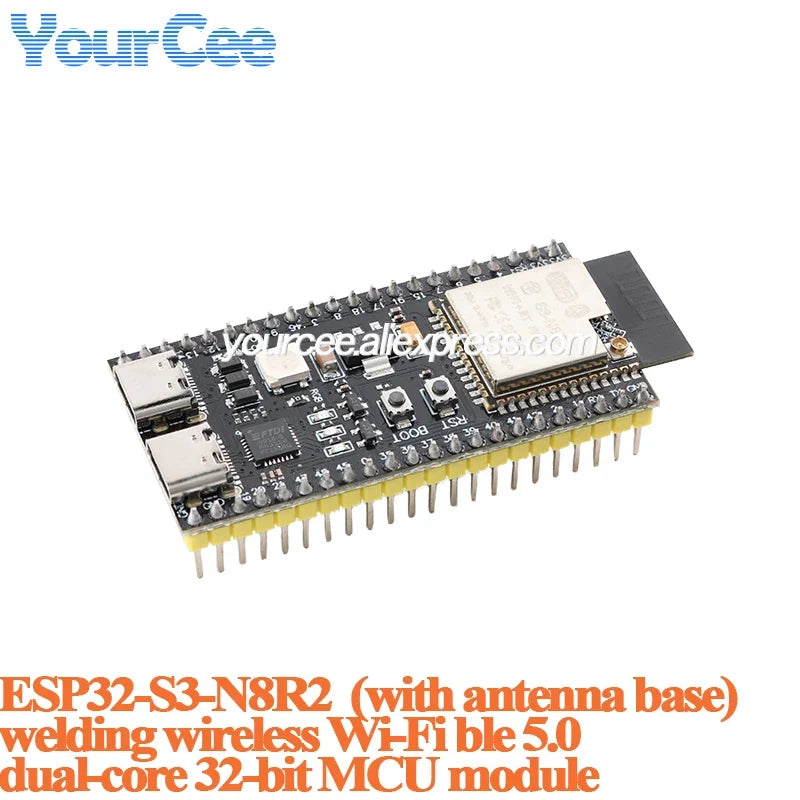 ESP32-S3 Dual Type-C Development Board - N16R8 N8R2 Core Module with Antenna Base for IoT Projects