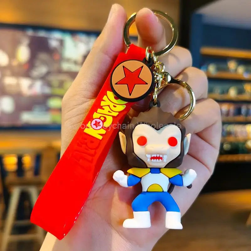 Kawaii Dragon Ball Z Keychain – Super Saiyan Goku, Bulma, Broly, Piccolo & Majin Buu Car Pendant Toy Gift