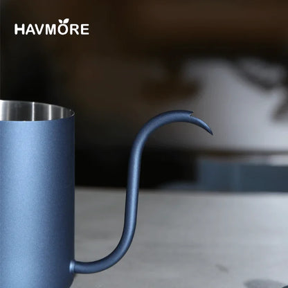 304 Stainless Steel 600ml Gooseneck Kettle — Long Spout Espresso Coffee Maker Teapot for Barista Tools