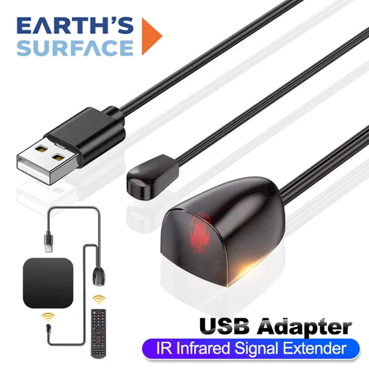 Universal IR Remote Extender Receiver - USB Infrared Transceiver Adapter for TV, DVD, Set Top Box and PVR Control