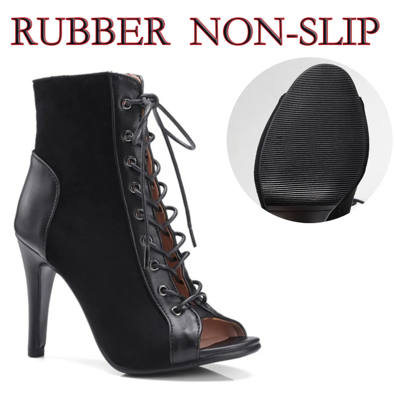 Women’s Latin Dance Stiletto Heels - Sexy High Heel Ballroom Party Dance Shoes