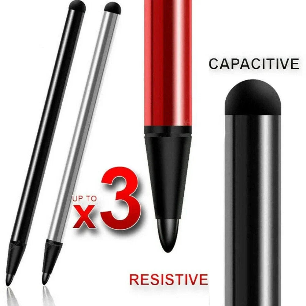 Universal Touchscreen Stylus Pen - Capacitive & Resistive Rubber Tip Pencil for iPhone iPad & Tablets