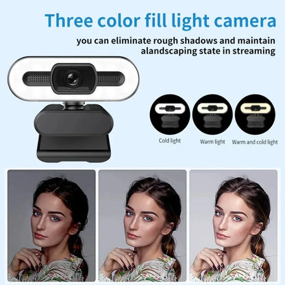 Portable Full HD Webcam | 1080P/2K/4K Auto Focus with Microphone for PC, Laptop & Live Streaming