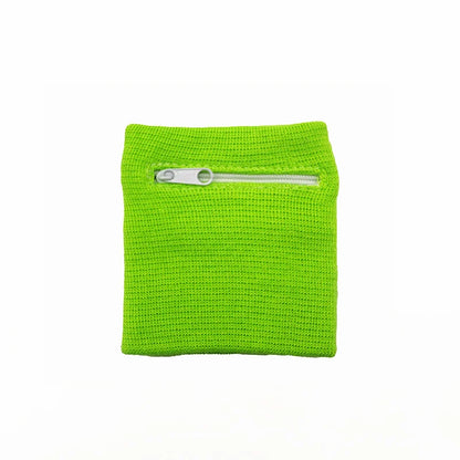 Zippered Wrist Purse Bag - Running, Travel, and Bike Safe Sports Bag for Gym and Wallet Storage - Wrist Support Included (1 Pcs)