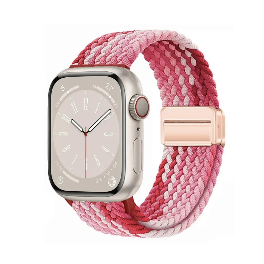 Nylon Braided Apple Watch Band - Durable Replacement Strap for Series 10/9/8/7/6/5/3 SE Ultra 49mm to 38mm