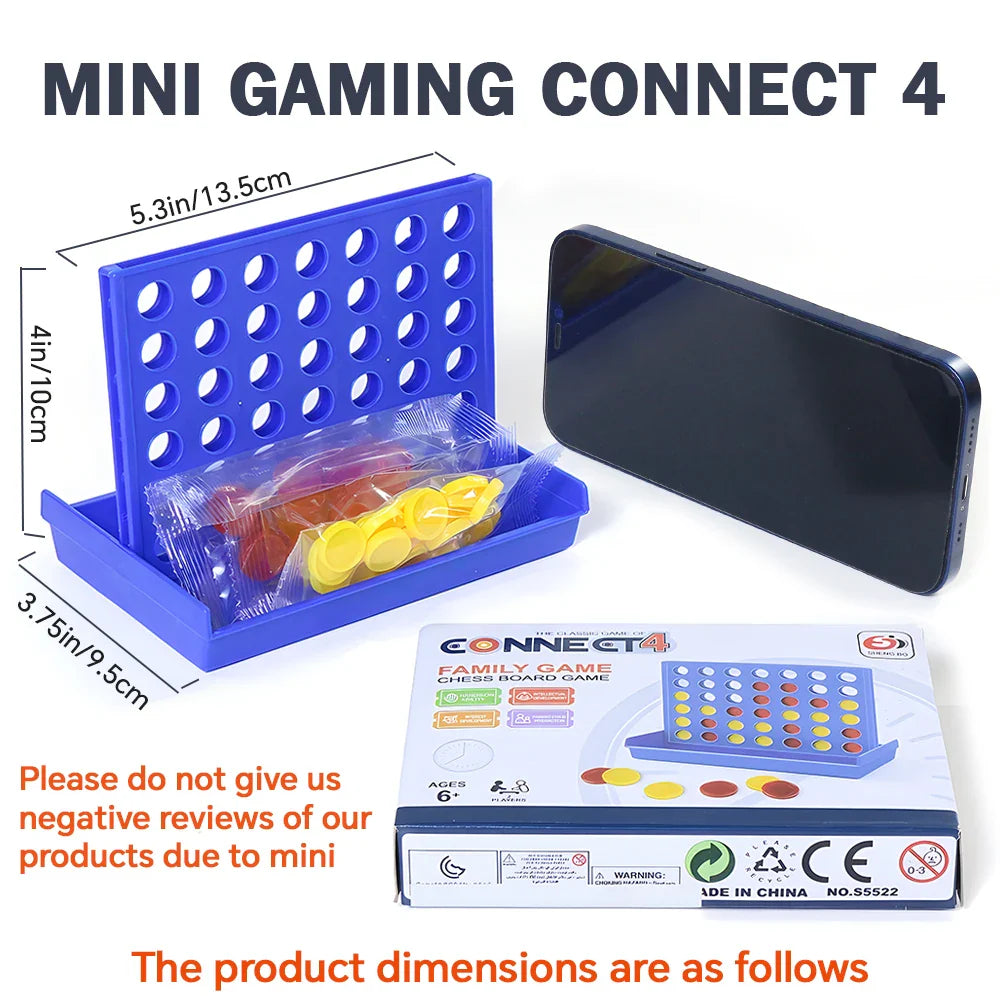 Classic Connect 4 Game – 2 Player Grid Game, Get 4 in a Row for Kids Ages 6+ | Backyard Fun & Family Game