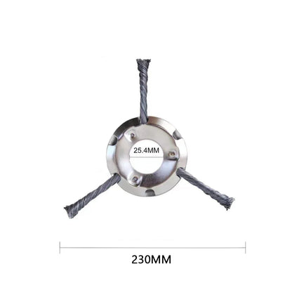 9 Inch Steel Grass Trimmer Head – 3/6 Cutter Brush Cutter Blade Wire Weed Trimmer Attachment for Garden Lawn Power Tool