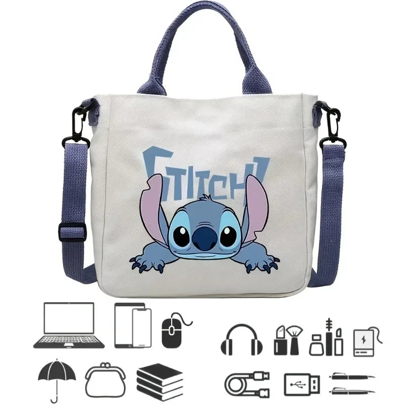 Snoopy Cartoon Canvas Tote Bag – Large Capacity Shoulder Crossbody Bag for Girls, Students & Gift