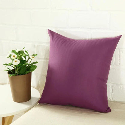 40x40cm Solid Color Cushion Cover - Sofa Backrest Pillowcase for Living Room, Home Decor & Household Comfort