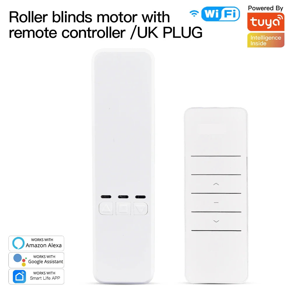MOES Tuya WiFi Smart Roller Blind Motor Kit – Electric Chain Shade Drive with RF Remote, Alexa & Google Control