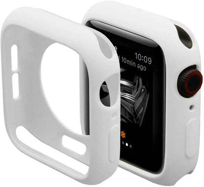 Apple Watch Silicone Case Cover - Soft Bumper Protective Accessory for Ultra 49mm Series 9 8 7 SE 6 5 45mm 41mm 44mm 40mm