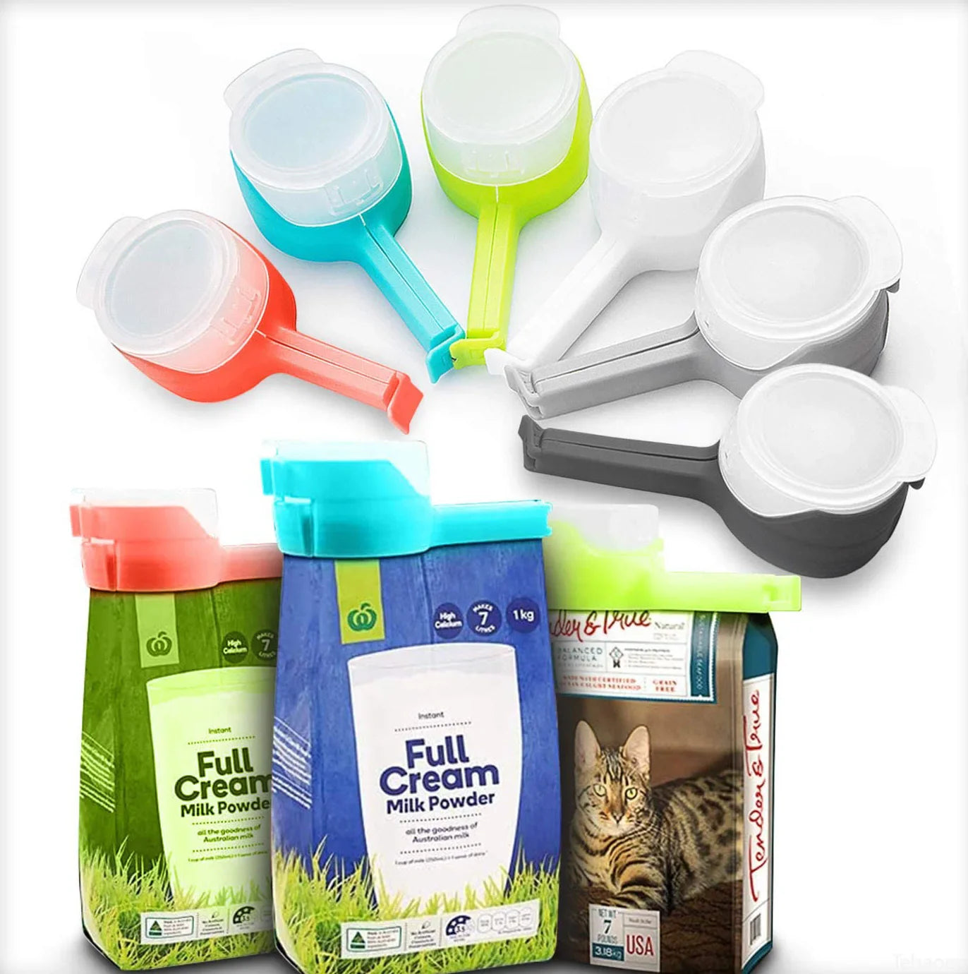 Snack Sealing Clips – Plastic Food Bag Clamp for Fresh Keeping, Travel & Kitchen Storage Seal