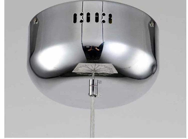 Italy Designer Spark Ball LED Chandelier – Stainless Steel Firework Pendant Lamp with Remote for Loft Living Room Decor