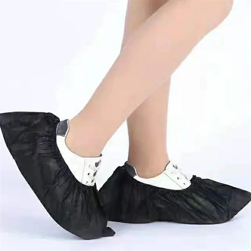 100 Count Disposable Boot & Shoe Covers – Non-Slip Foot Booties for Indoor & Outdoor Use, Home & Workplace Protection