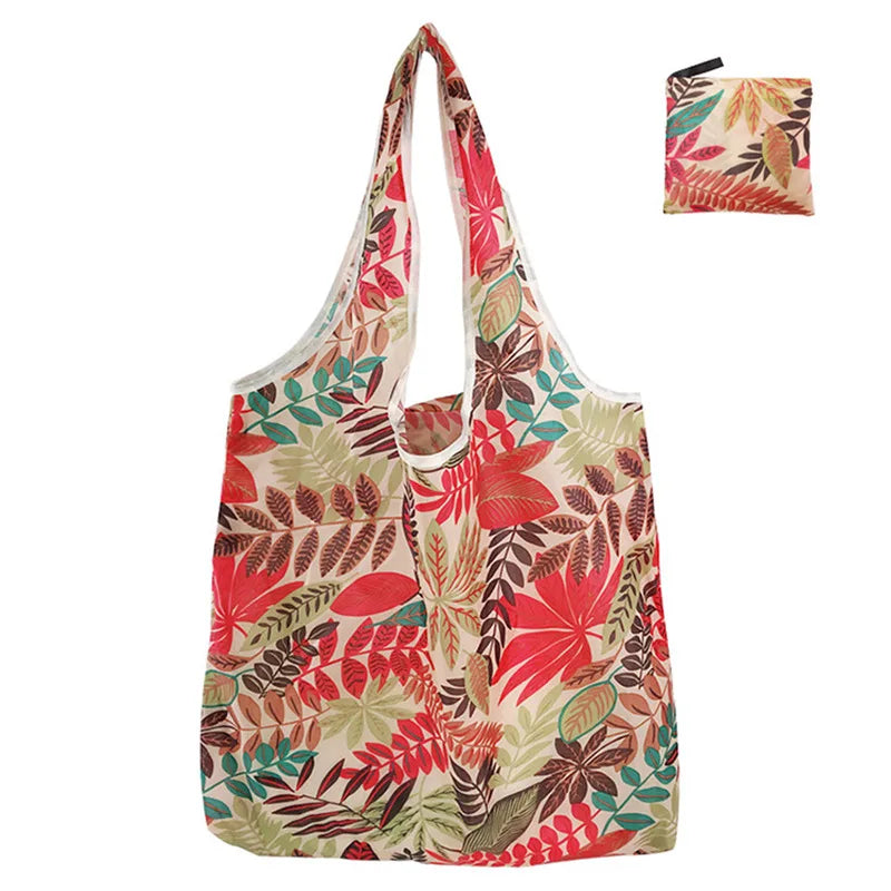 Reusable Foldable Shopping Tote Bag for Women – Large Capacity Eco-Friendly Cloth Grocery Bag for Fruit, Vegetables & Daily Travel Use