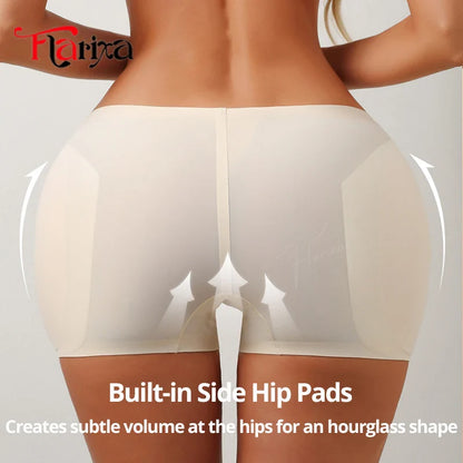 Flarixa Hip Pad Shapewear Panties – Butt Lifter & Tummy Control Ice Silk Modeling Shorts