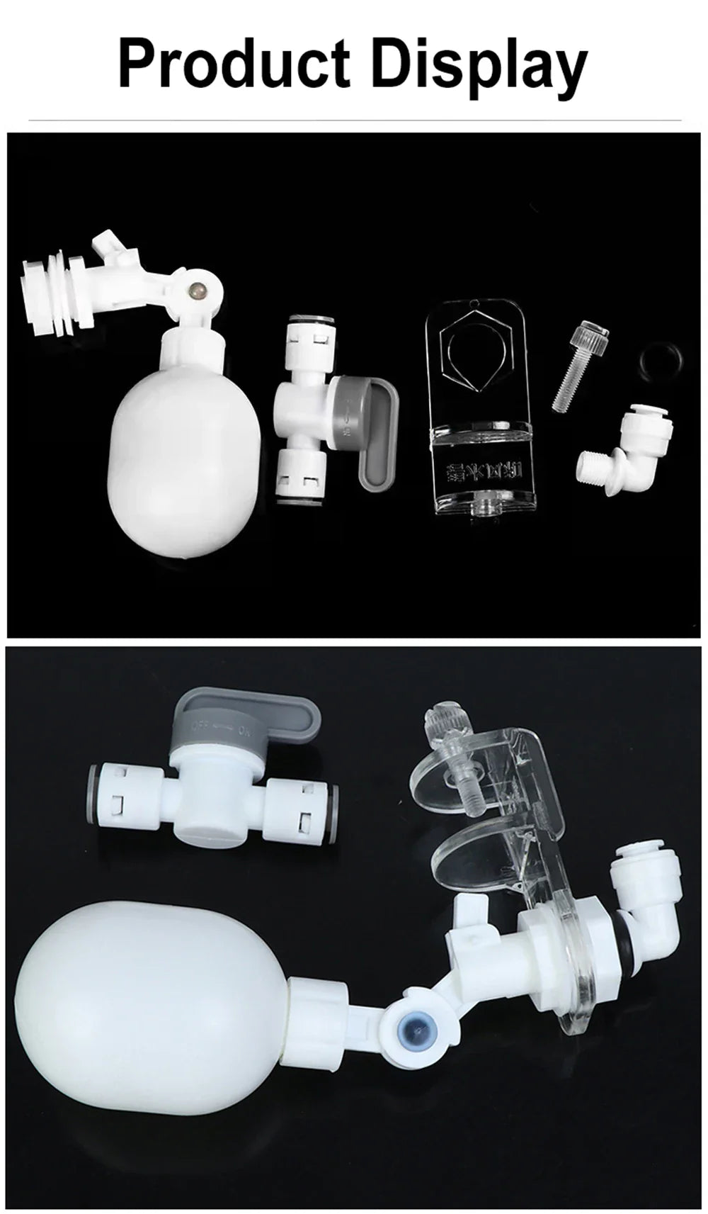 Auto Aquarium Water Changer Kit — Float Ball Valve Water Filler & Level Controller 1/4 Inch
