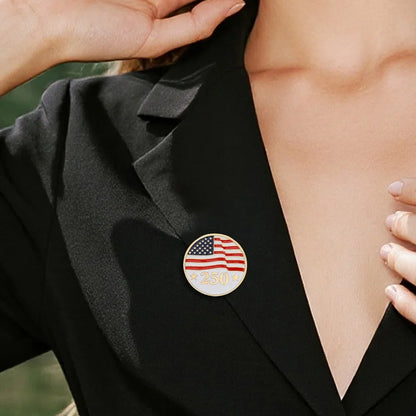 2026 USA 250th Anniversary Pin - Patriotic Enamel Brooch Jewelry Gift for Men and Women Independence Day Celebration