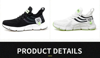 2024 Men's Breathable Sneakers – Comfortable Casual Running & Tennis Shoes for Summer