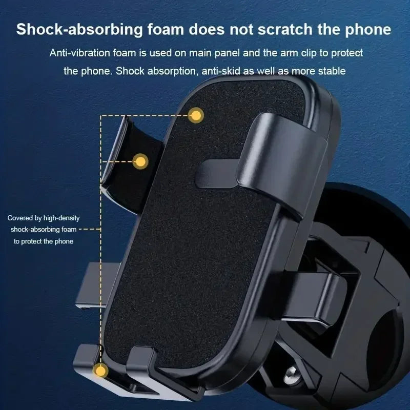 Anti-Slip Bike Phone Holder - 360° Rotatable Adjustable Bicycle Mount Bracket for Outdoor Cycling