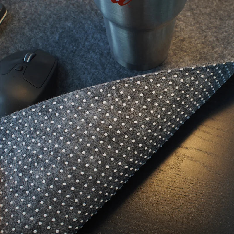XXL Gaming Mouse Pad: Large Wool Felt Desk Mat for Computer Desk - Non-Slip Keyboard Deskpad Mousepad for Comfortable Gaming
