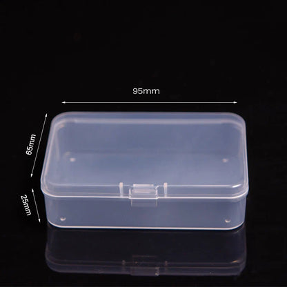 Mini Rectangular Plastic Storage Box – Translucent, Dustproof Jewelry & Small Item Container