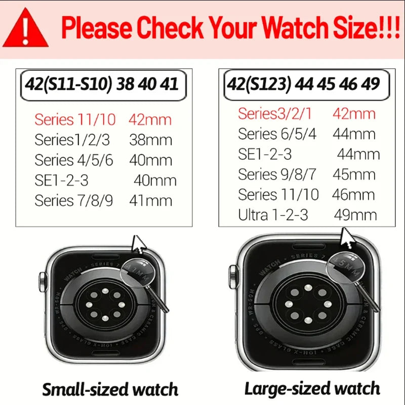 Silicone Magnetic Strap for Apple Watch - Adjustable Band for 49mm/46mm/45mm/44mm/42mm/41mm/40mm Series Ultra, SE & More