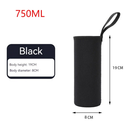 Sports Water Bottle Insulated Neoprene Sleeve - 750ML/1000ML/1500ML Bottle Carry Case & Protective Holder