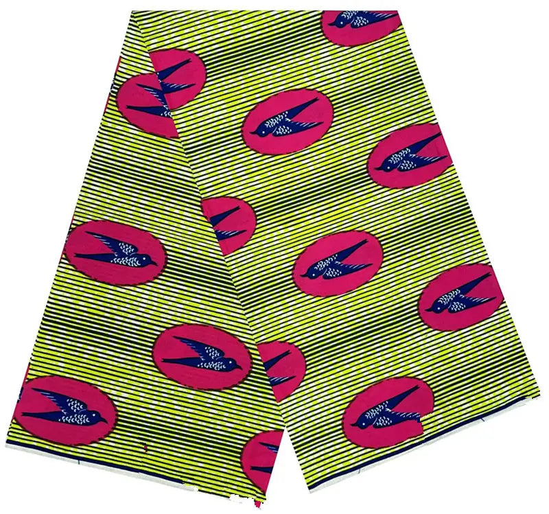 100% Cotton Ankara Wax Fabric - High Quality Soft Real Dutch Pagne Print for Dresses & Sewing