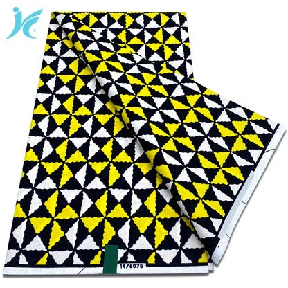 2026 African Real Wax Fabric - 100% Cotton Nigerian Ankara Dutch Batik Sewing Cloth