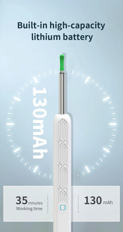 2025 Wireless Smart Earpick – HD Camera Ear Wax Cleaner with 6 LED Lights for iOS & Android