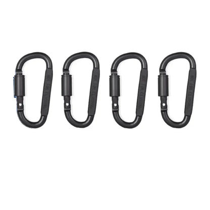 2-6PCS Aluminum Carabiner Set - Tactical EDC Keychain Clips for Camping, Hiking, Survival & Outdoor Gear